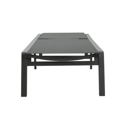 Chaise longue d'extérieur en aluminium Cape Coral (lot de 2) par Christopher Knight Home - 77,56 po x 25,20 po x 11,80 po