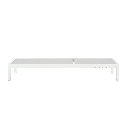 Chaise longue d'extérieur en aluminium Cape Coral (lot de 2) par Christopher Knight Home - 77,56 po x 25,20 po x 11,80 po