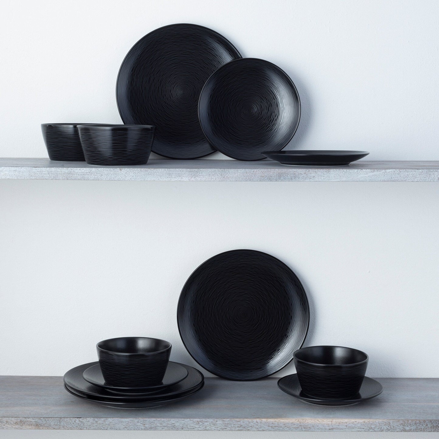 Service de table Noritake Colorscapes Swirl 12 pièces, coupe, service pour 4 personnes