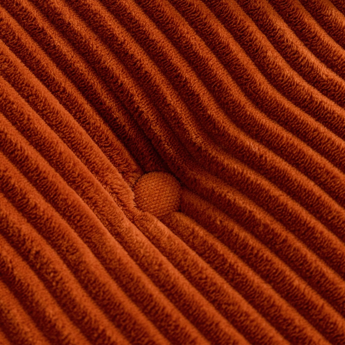 Canapé pouf rembourré en velours côtelé et mousse à mémoire de forme avec pouf - 48,4 L x 67,7 l x 24,4 H