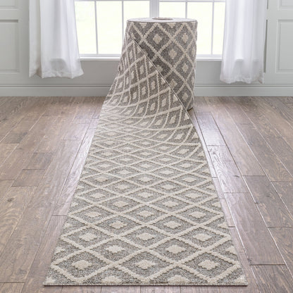 Tapis d'escalier moderne Harlow Trellis sur mesure