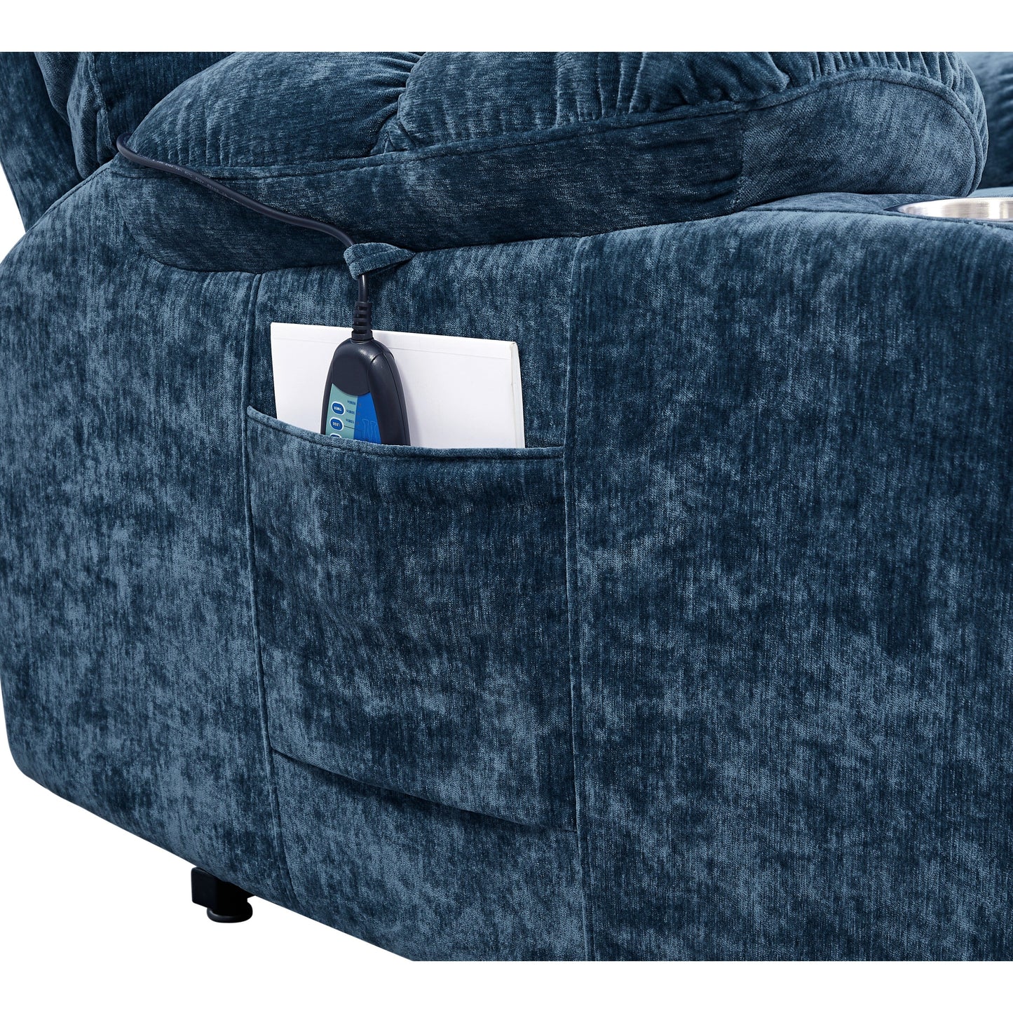 Fauteuil inclinable à double moteur OKIN pour personnes âgées avec chauffage, massage, inclinaison à 180° et dossier/repose-pieds réglable