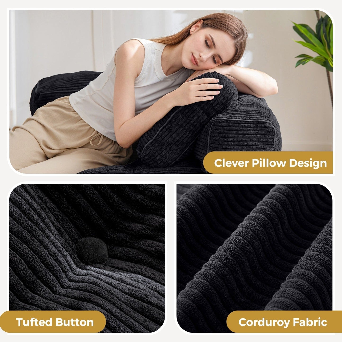 Canapé-lit pliable, canapé-lit en forme de L