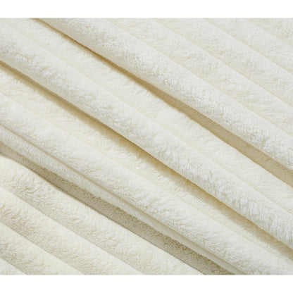 Canapé-lit Harmonia 109 W surdimensionné en velours côtelé, siège profond, double méridienne avec 4 oreillers