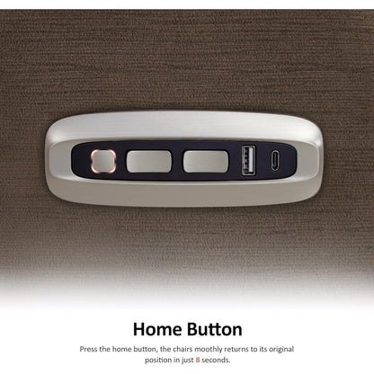 Fauteuil inclinable électrique MCombo Zero Wall-Hugger avec appui-tête réglable, idéal pour les petits espaces et les camping-cars, tissu ST257