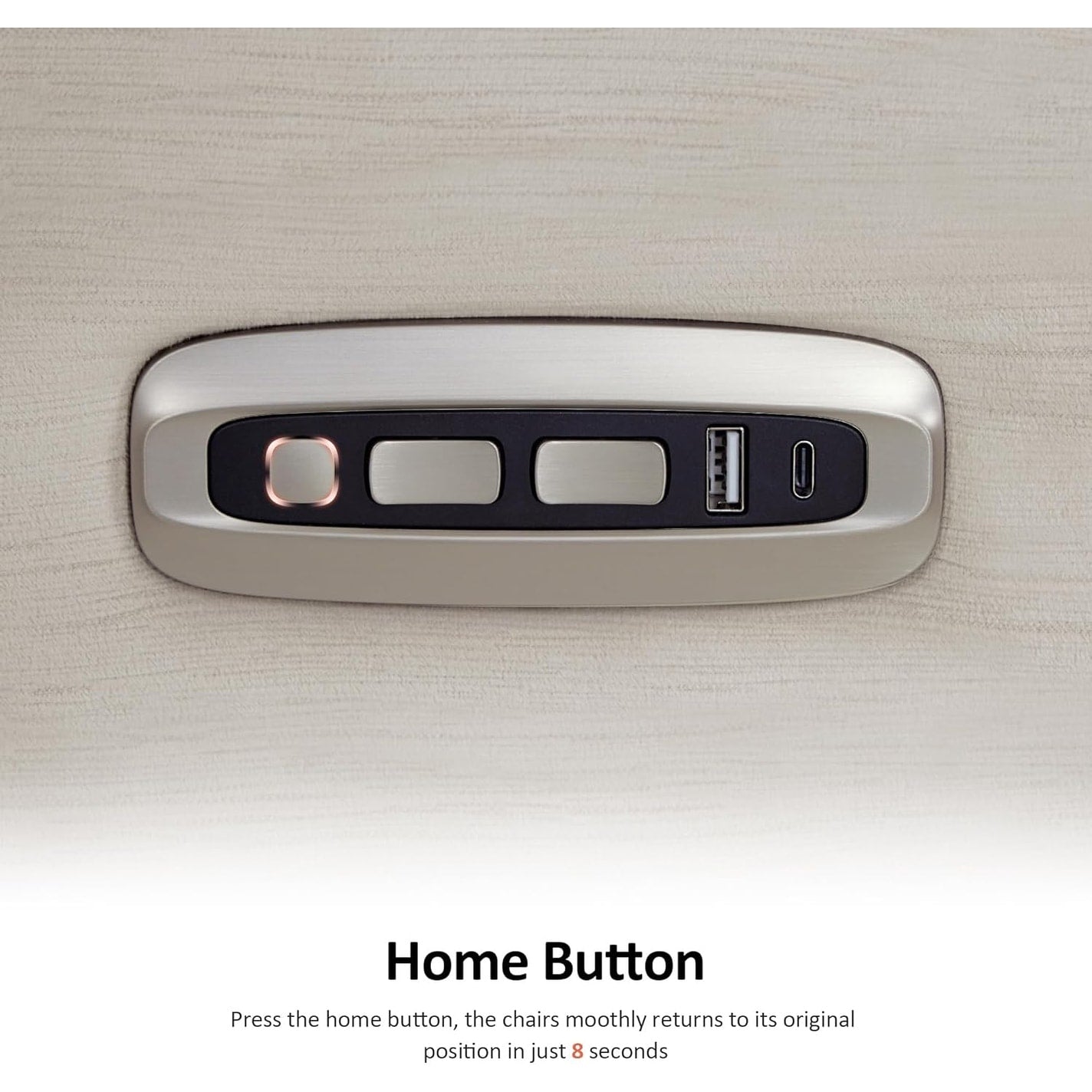 Fauteuil inclinable électrique MCombo Zero Wall-Hugger avec appui-tête réglable, idéal pour les petits espaces et les camping-cars, tissu ST257