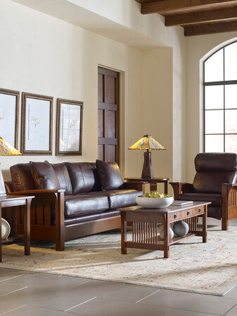 Table basse à trois tiroirs