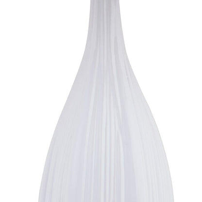 Lot de 2 lampes de table standard en porcelaine blanche (lot de 2)