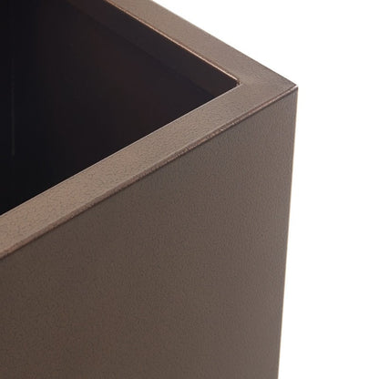 Jardinière métallique lourde pour plantes d'extérieur, 96 x 25 x 76 cm (L x l x H) de hauteur et de longueur, avec séparateur en métal - 96 x 76 x 25 cm