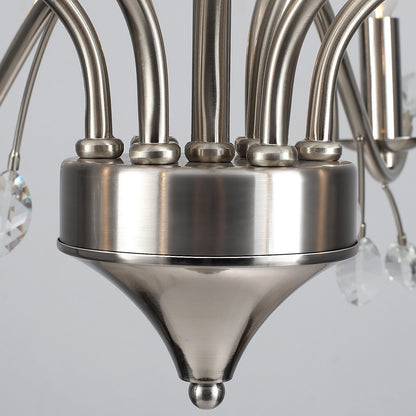 Lustre en cristal style bougie style rétro avec branches d'arbres