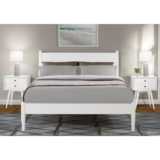 Lit à panneaux du milieu du siècle