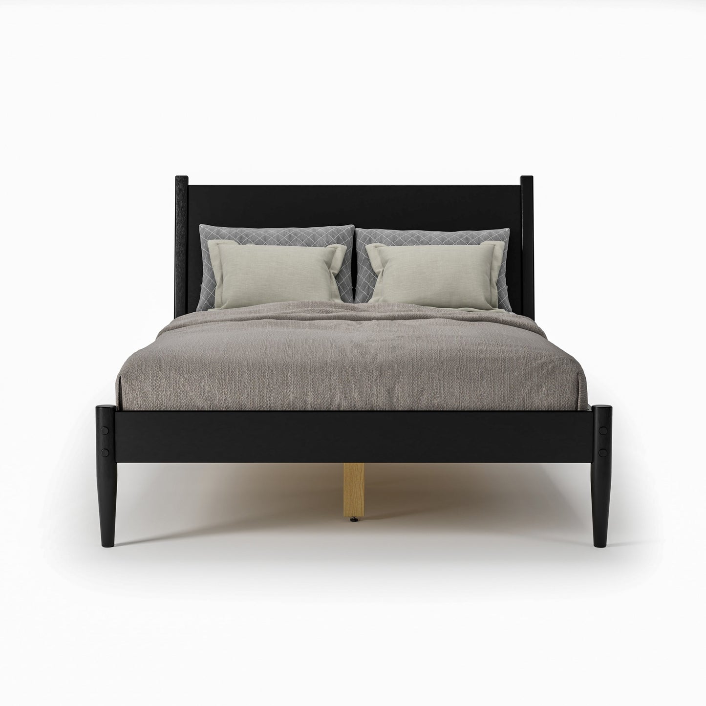 Lit à panneaux du milieu du siècle