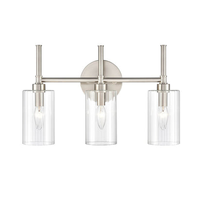 Luminaire de salle de bain Millennium Lighting Chastine avec abat-jour en verre biseauté transparent