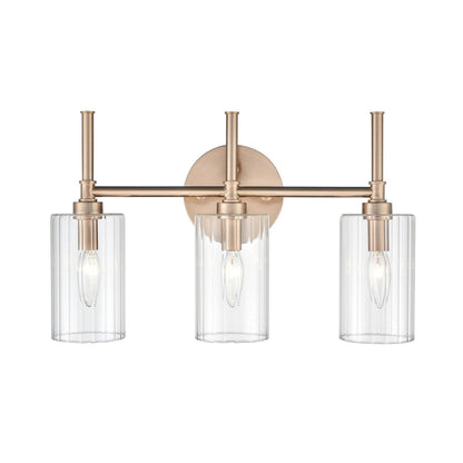 Luminaire de salle de bain Millennium Lighting Chastine avec abat-jour en verre biseauté transparent
