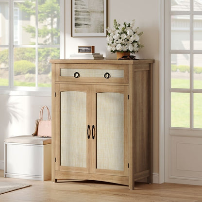 Meuble de rangement à chaussures Moasis à 5 niveaux pour 20 paires de chaussures avec portes doubles pour l'entrée