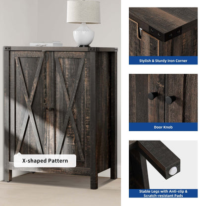 Meuble de rangement à chaussures Moasis à 5 niveaux pour 20 paires de chaussures avec portes doubles pour l'entrée