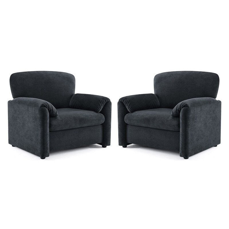 Fauteuil d'appoint moderne à oreilles d'éléphant, siège confortable pour salon et chambre