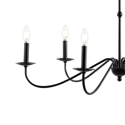 Lustre LED en fer à 6 lumières, 34,75 $, par JONATHAN Y