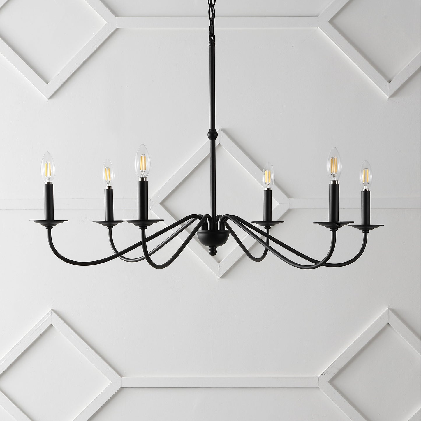 Lustre LED en fer à 6 lumières, 34,75 $, par JONATHAN Y