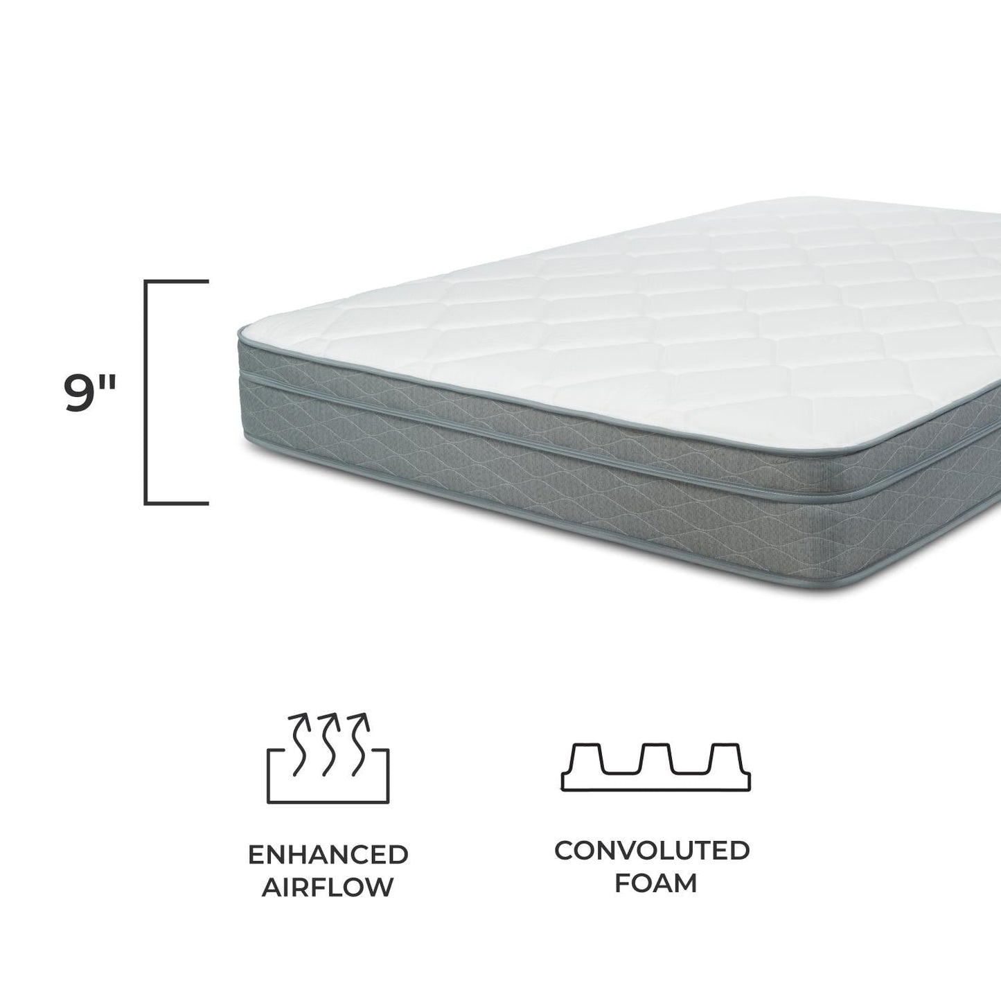 Matelas Eurotop mi-ferme NuForm 9