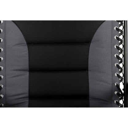 Fauteuil de salon surdimensionné XL rembourré à gravité zéro, accoudoirs larges, inclinable et réglable avec porte-gobelet - N/A