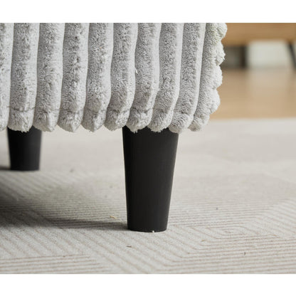 Canapé-lit surdimensionné en velours côtelé moelleux et réglable