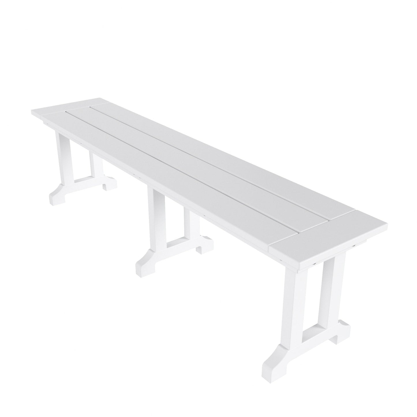 Banc de terrasse extérieur Polytrends Laguna en PEHD toutes saisons 65