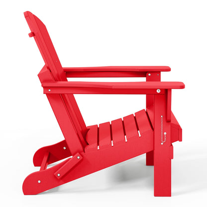 Chaises pliantes Adirondack Polytrends Laguna résistantes aux intempéries (lot de 4)