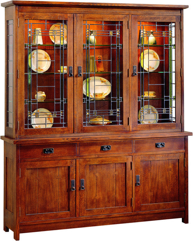 Meuble à trois portes en porcelaine