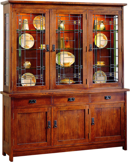 Meuble à trois portes en porcelaine