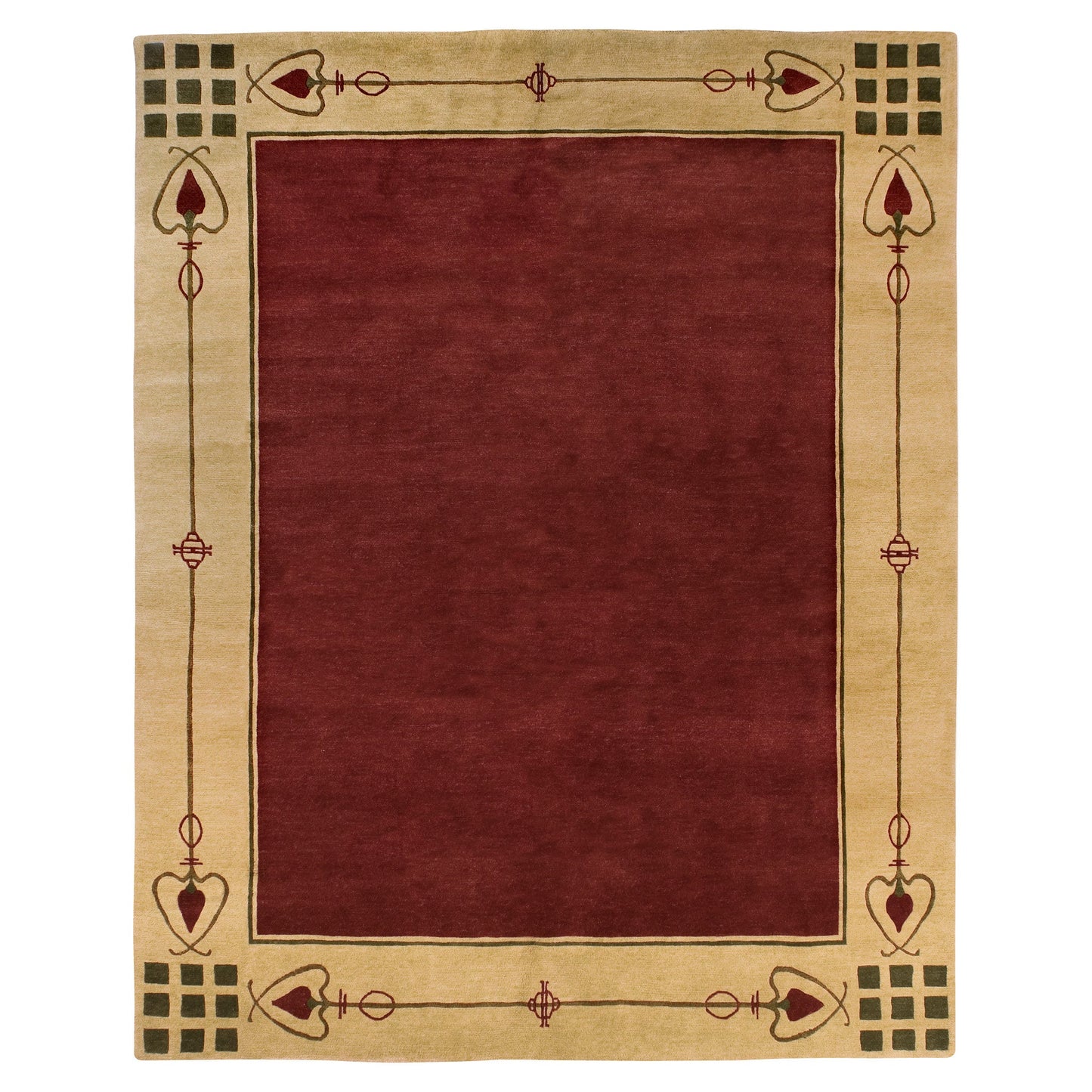 Tapis Highland Park - Rouge