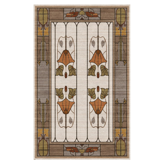 Tapis de fenêtre de jardin, ivoire