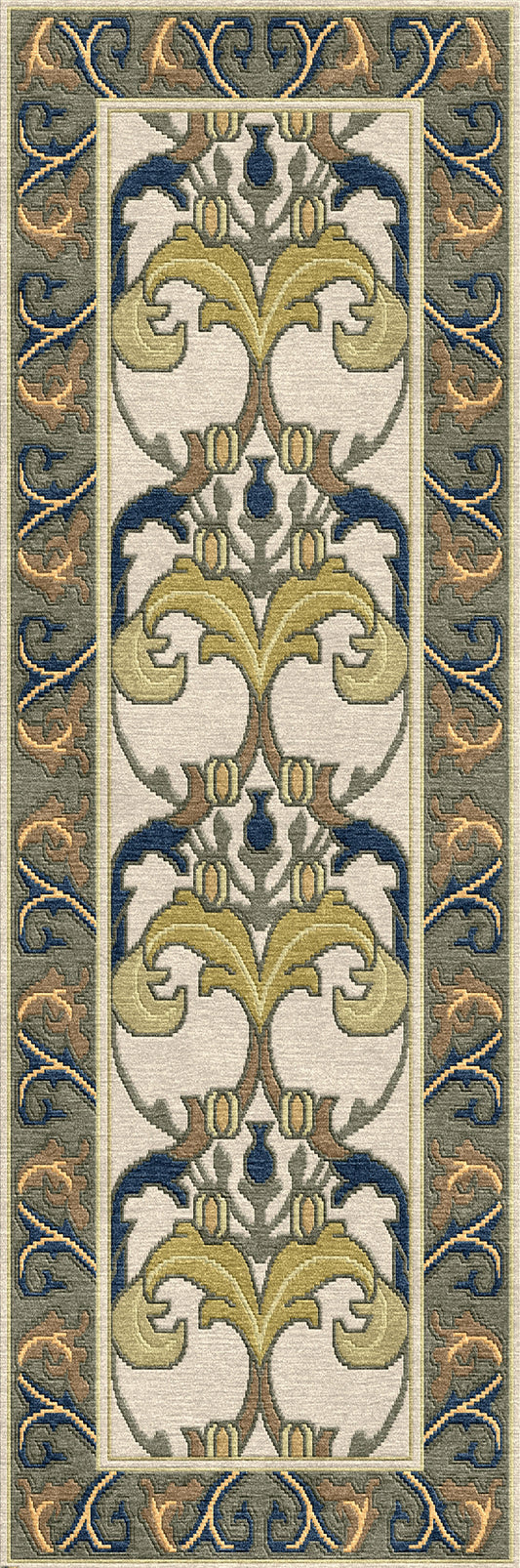 Tapis botanique Voysey
