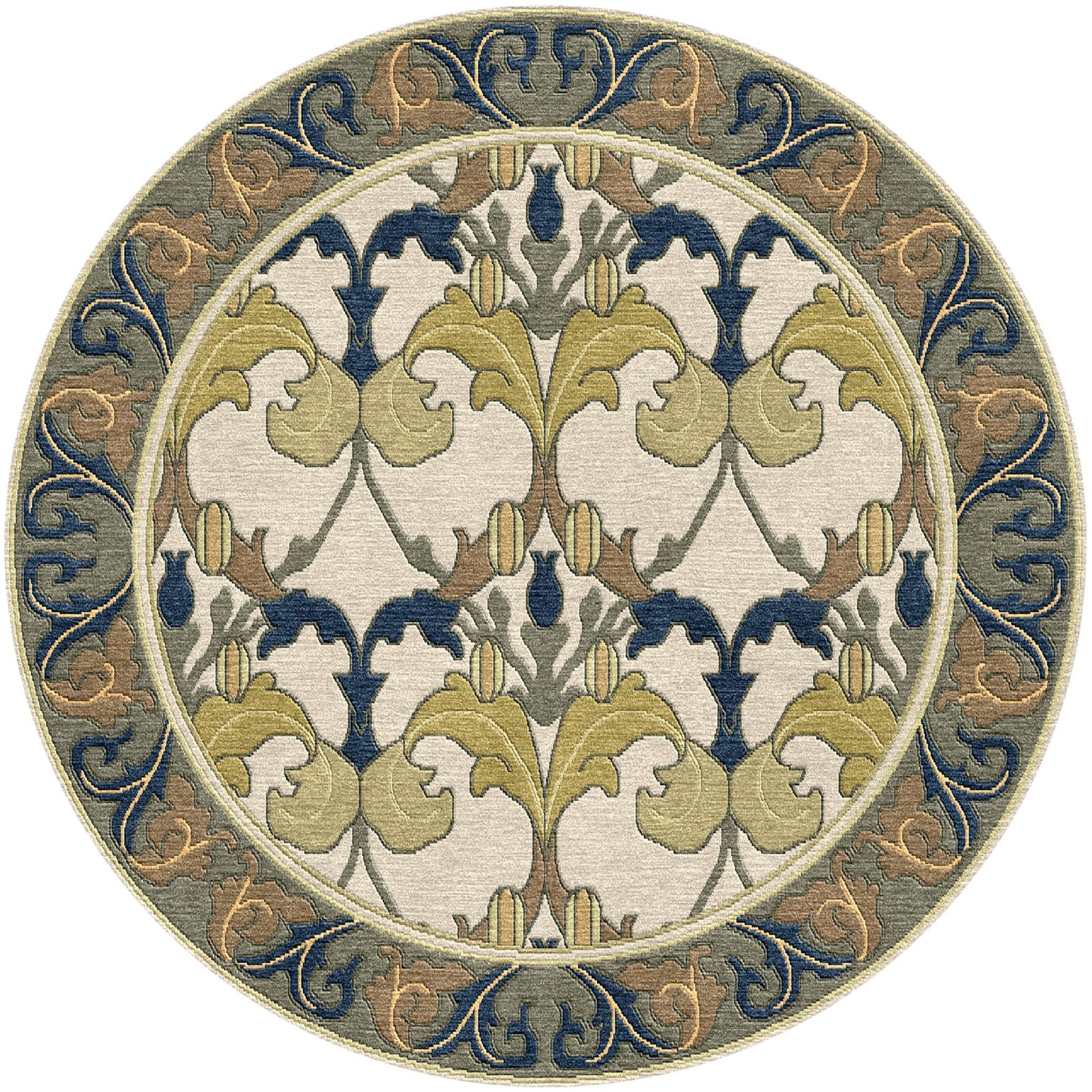 Tapis botanique Voysey