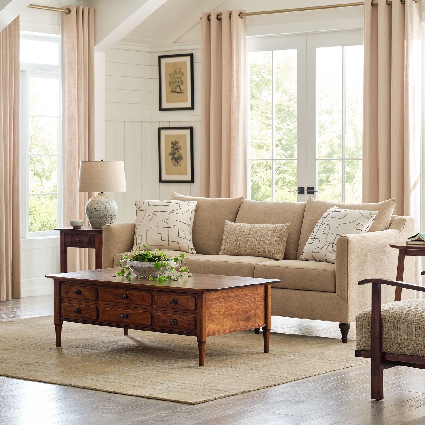 Tapis à carreaux à points de surjet