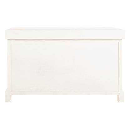 Banc de rangement tressé marron Euphemia de SAFAVIEH - 33,5 x 16,1 x 19,9 - 34 L x 16 P x 20 H