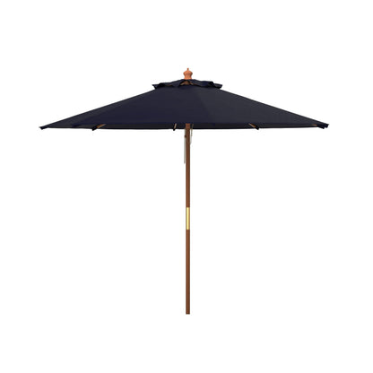 Parasol de marché à poulie en bois SAFAVIEH Outdoor Glauca de 11 pieds