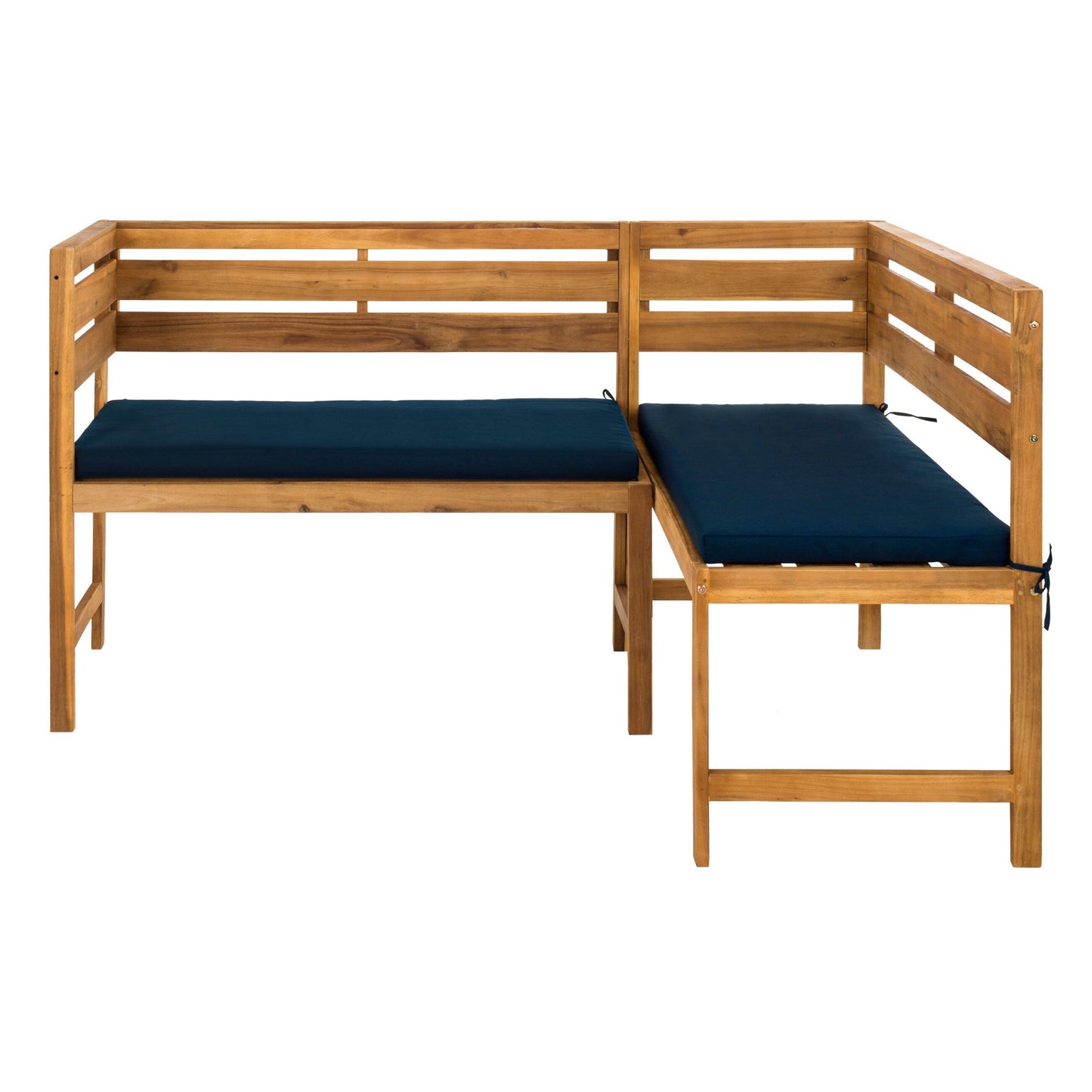 Ensemble de salon d'angle d'extérieur Kenna 3 pièces pour balcon SAFAVIEH - 39 L x 19 P x 33 H