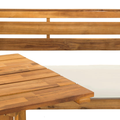 Ensemble de salon d'angle d'extérieur Kenna 3 pièces pour balcon SAFAVIEH - 39 L x 19 P x 33 H