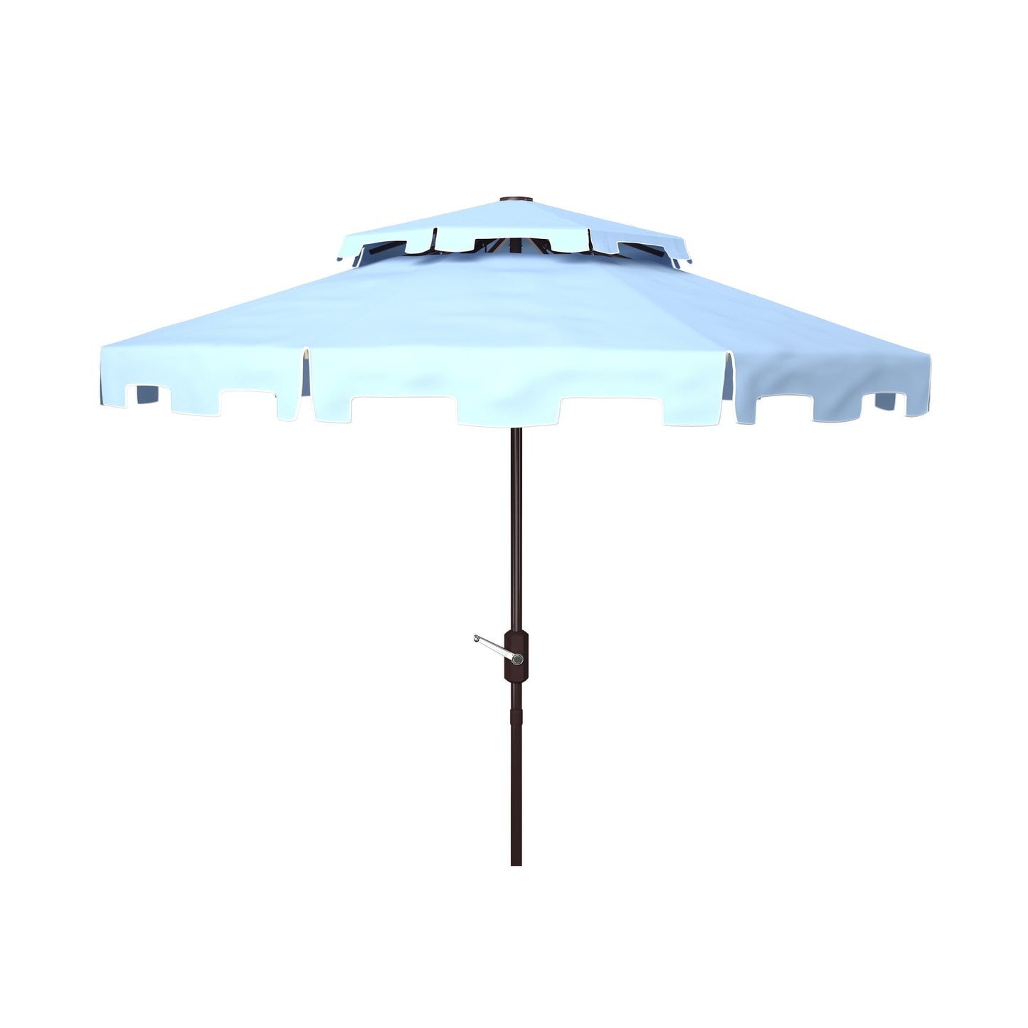 Parasol de marché double SAFAVIEH Outdoor Livia 9 pieds, base non incluse