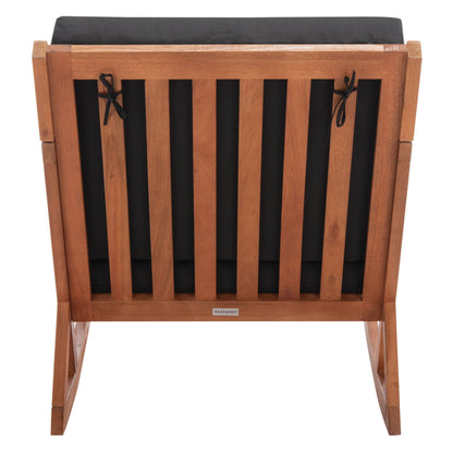 Chaise à bascule d'extérieur Makaila de SAFAVIEH avec coussin - 26 L x 31 P x 38 H