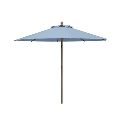 Parasol d'extérieur en bois SAFAVIEH Zlatana de 2,7 m