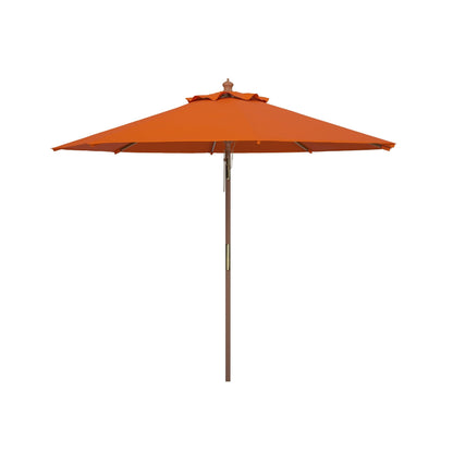 Parasol d'extérieur en bois SAFAVIEH Zlatana de 2,7 m