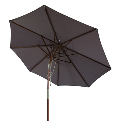 Parasol d'extérieur en bois SAFAVIEH Zlatana de 2,7 m