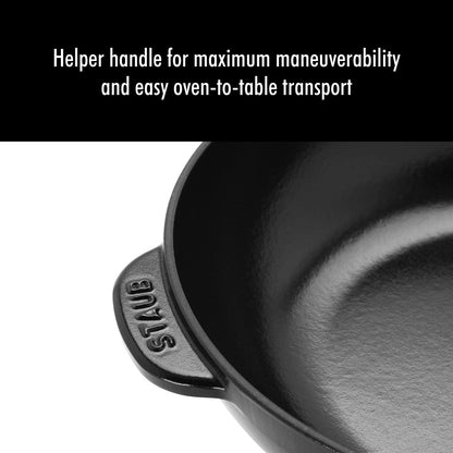 Poêle quotidienne en fonte STAUB de 2,9 pintes avec couvercle en verre