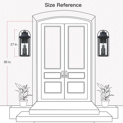 Applique murale d'extérieur Brits Black