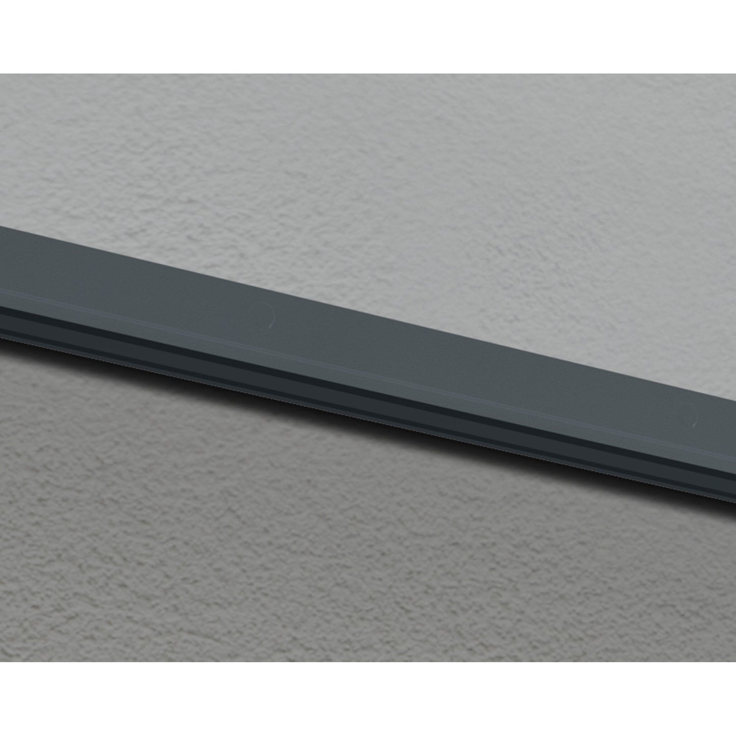 Auvent de porte et de fenêtre transparent gris Sophia de 3 pi