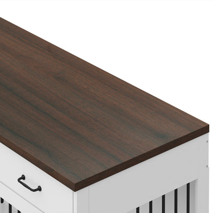 Élégant meuble de rangement en bois pour chien, 3 tiroirs