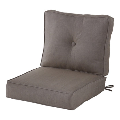 Ensemble de coussins d'extérieur à siège profond Sunbrella de qualité supérieure, 2 pièces