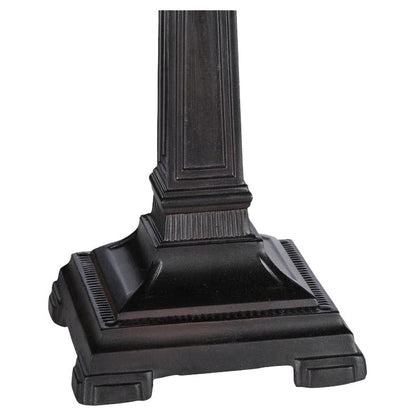 Lampe de table style Tiffany Mission Design à 2 lumières en bronze antique foncé